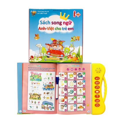 [Pre-order] Sách Nói Điện Tử Song Ngữ Anh Việt Cho Bé 1-7 Tuổi
