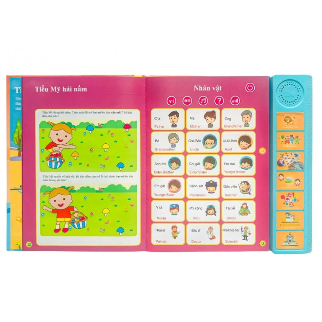 [Pre-order] Sách Nói Điện Tử Song Ngữ Anh Việt Cho Bé 1-7 Tuổi