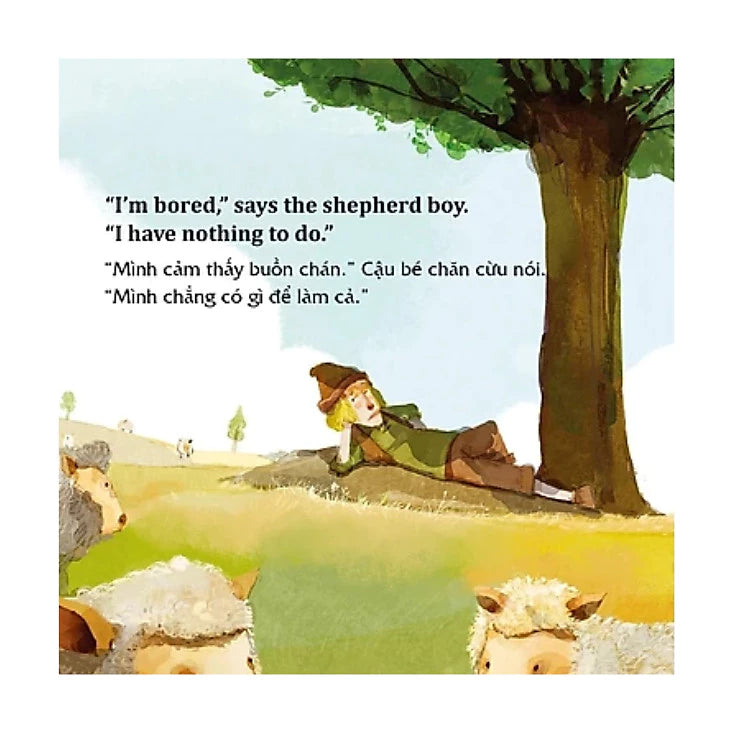 [Pre-order] Combo Học Tiếng Anh cùng truyện ngụ ngôn song ngữ: Thỏ và Rùa + Cậu bé chăn cừu và con sói + Sư tử và chuột