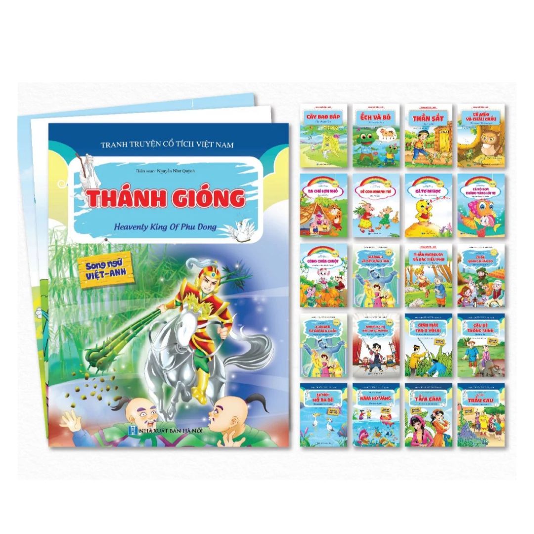 [Pre-order] Bộ 20 Truyện Cổ Tích, Ngụ Ngôn Nổi Tiếng (Song Ngữ Anh - Việt)