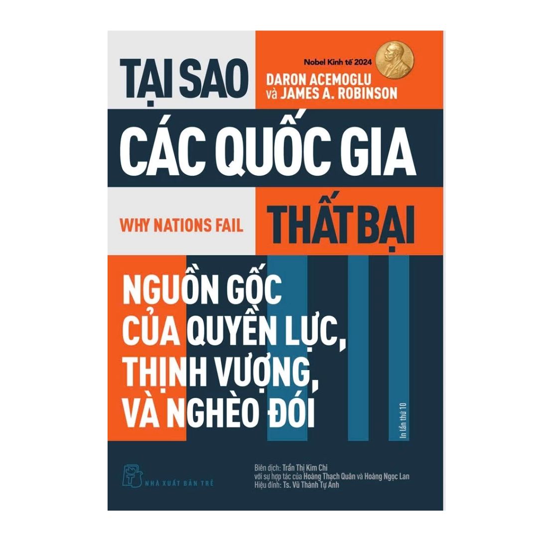 [Pre-order] Tại Sao Các Quốc Gia Thất Bại (Nobel Kinh Tế 2024)