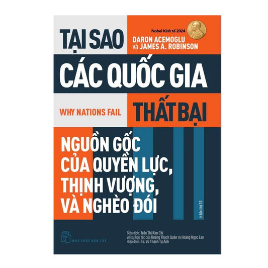 [Pre-order] Tại Sao Các Quốc Gia Thất Bại (Nobel Kinh Tế 2024)