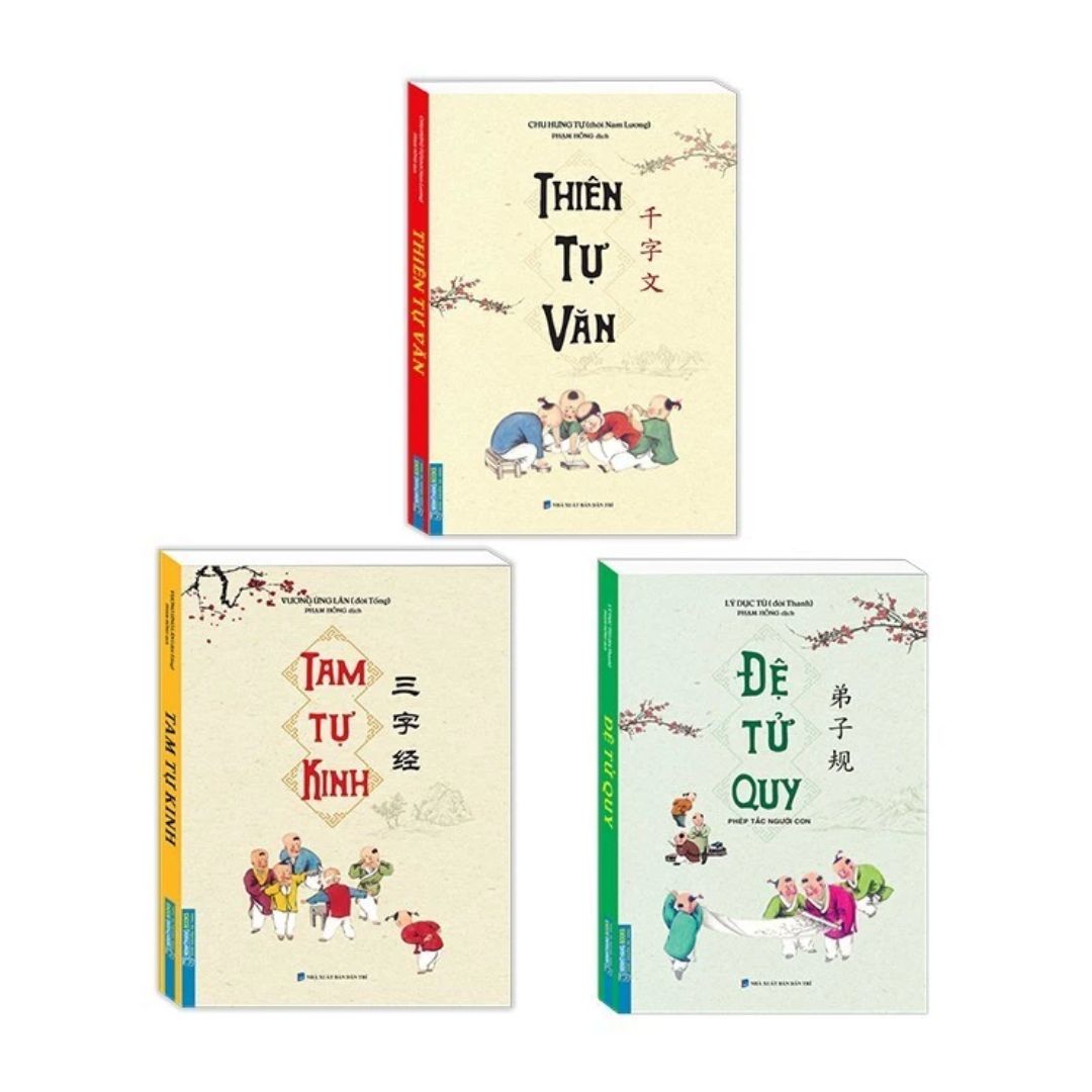 [Pre-order] Tam Tự Kinh + Đệ Tử Quy + Thiên Tự Văn (Combo & Lẻ)