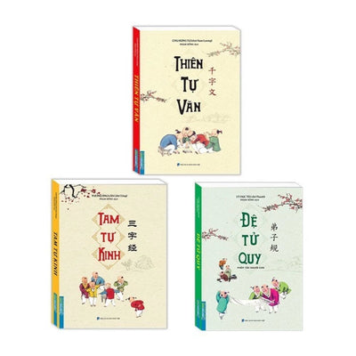 [Pre-order] Tam Tự Kinh + Đệ Tử Quy + Thiên Tự Văn (Combo & Lẻ)
