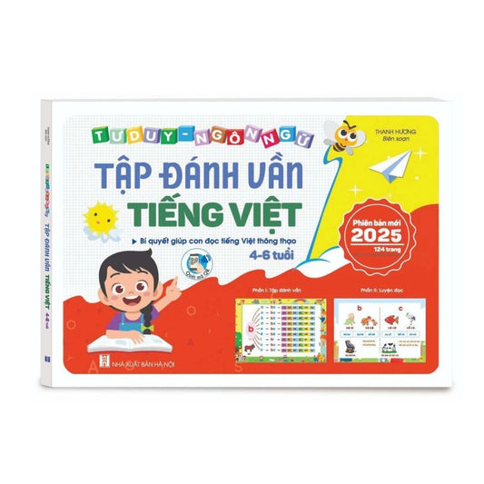 [Pre-order] Tập Đánh Vần Tiếng Việt - Hướng dẫn ghép vần cho bé 4-6 tuổi