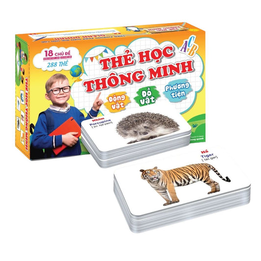 [Pre-order] Bộ Thẻ Học Thông Minh Cho Bé Tập Đọc - Nói (Song ngữ Anh - Việt)