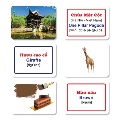 [Pre-order] Bộ Thẻ Học Thông Minh Cho Bé Tập Đọc - Nói (Song ngữ Anh - Việt)