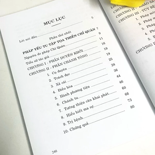 Mục lục sách Thiền Căn Bản