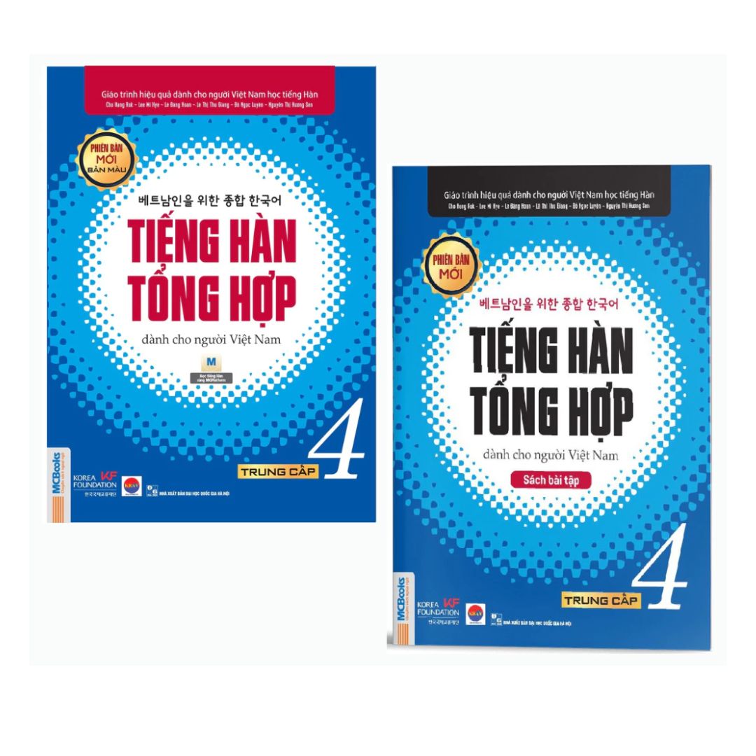 [Pre-order] Combo Tiếng Hàn Tổng Hợp dành cho người Việt Nam - Trung cấp 3 & 4 (Sách Bài Học & Bài Tập)