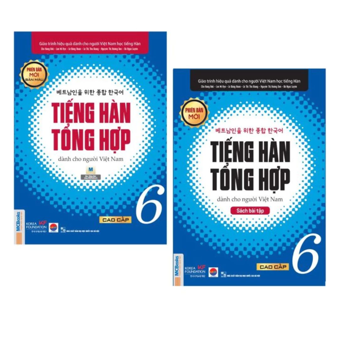 [Pre-order] Combo Tiếng Hàn Tổng Hợp dành cho người Việt Nam - Cao cấp 5 & 6 (Sách Bài Học & Bài Tập)