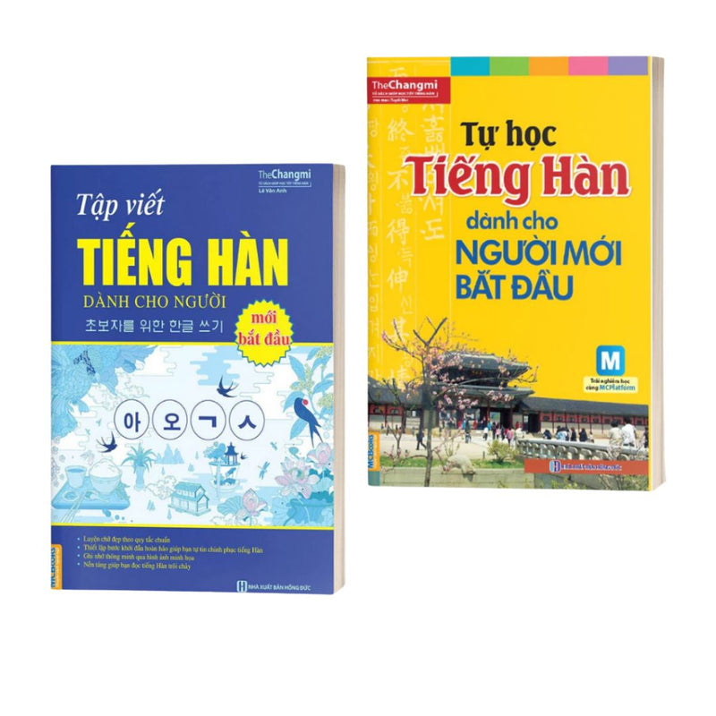 Combo Tự Học Tiếng Hàn Cho Người Mới Bắt Đầu và Tập Viết Tiếng Hàn tại Tidosa