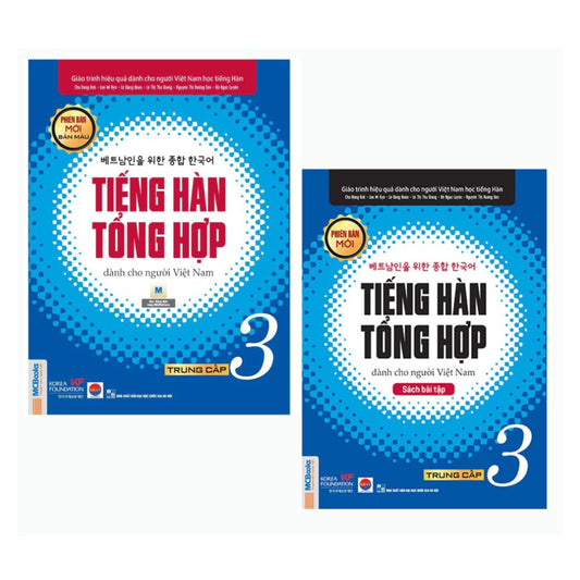 [Pre-order] Combo Tiếng Hàn Tổng Hợp dành cho người Việt Nam - Trung cấp 3 & 4 (Sách Bài Học & Bài Tập)