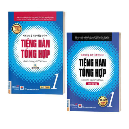[Pre-order] Combo Tiếng Hàn Tổng Hợp dành cho người Việt Nam - Sơ cấp 1 & 2 (Sách Bài Học & Bài Tập)