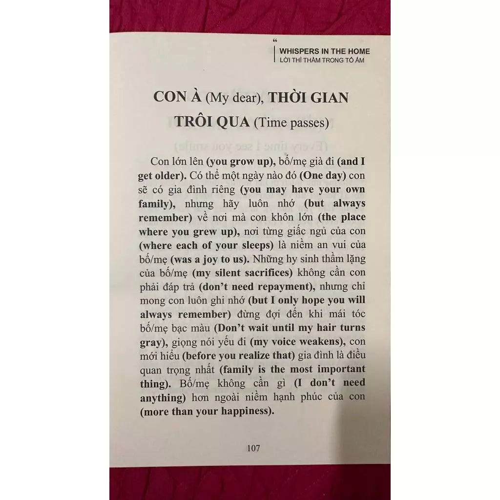 [Pre-order] Song Ngữ Lời Thì Thầm Trong Tổ Ấm - Whispers In The Home
