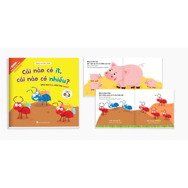 Combo 8Q Ehon Phát Triển Tư Duy Logic (Song Ngữ Việt Anh Bé 0-3 Tuổi)