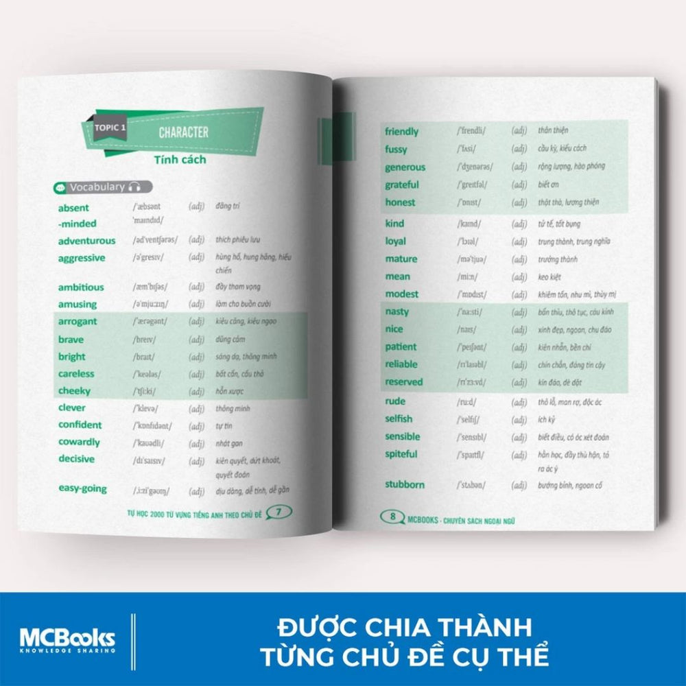 Tự Học 2000 Từ Vựng Tiếng Anh Theo Chủ Đề