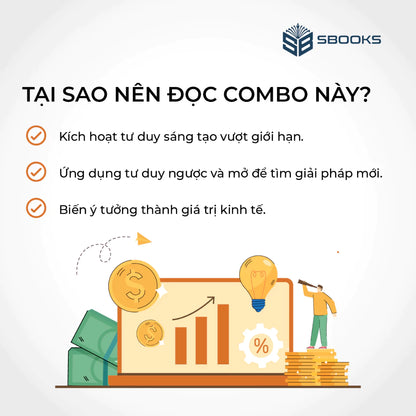 Combo 4Q Tư Duy Ngược + Tư Duy Mở + Biến Mọi Thứ Thành Tiền (Quyển 1 & 2)