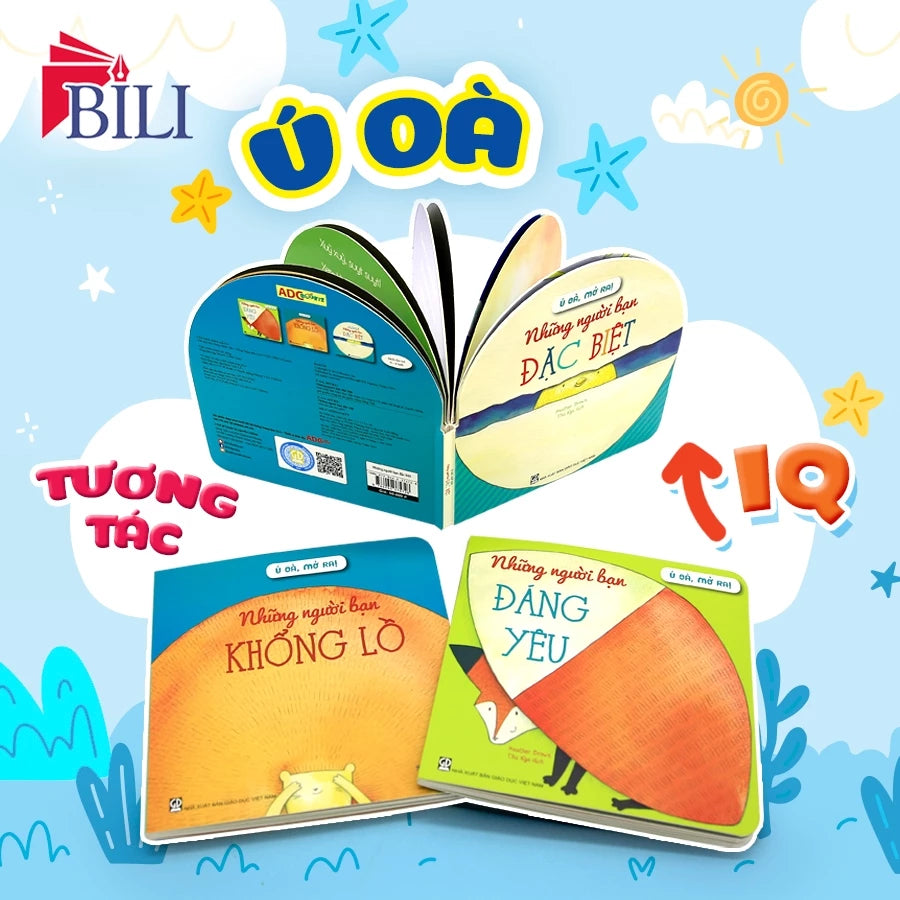 [Pre-order] Ú Oà Mở Ra (Bộ 3 Cuốn) - Sách tương tác lật mở (0-4 tuổi)